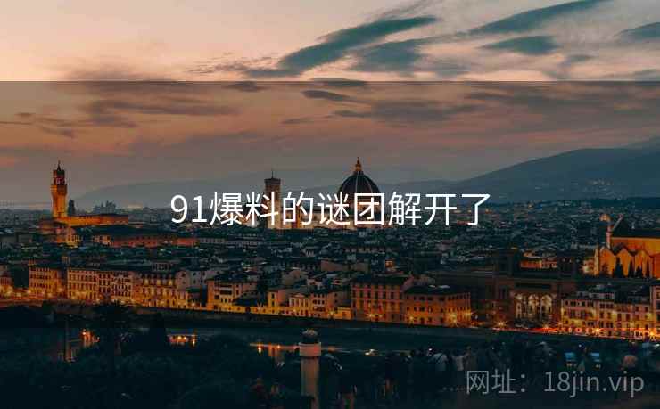 91爆料的谜团解开了  第2张