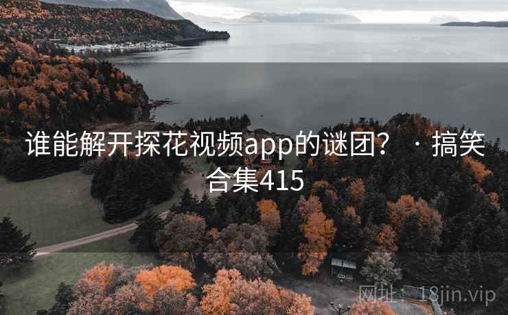 谁能解开探花视频app的谜团？ · 搞笑合集415  第1张