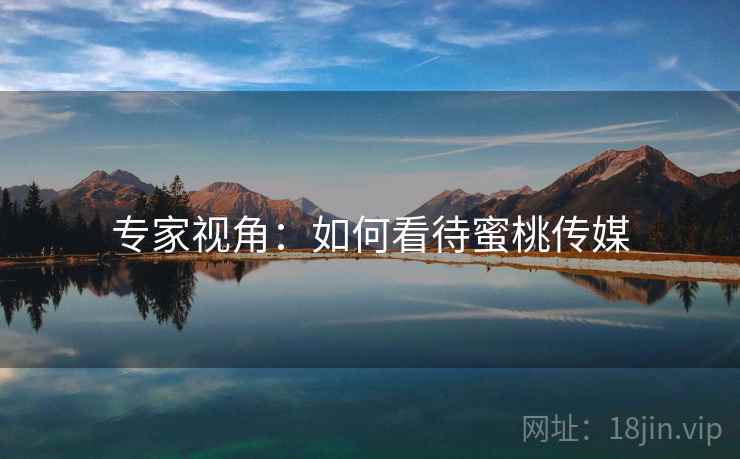 专家视角:如何看待蜜桃传媒