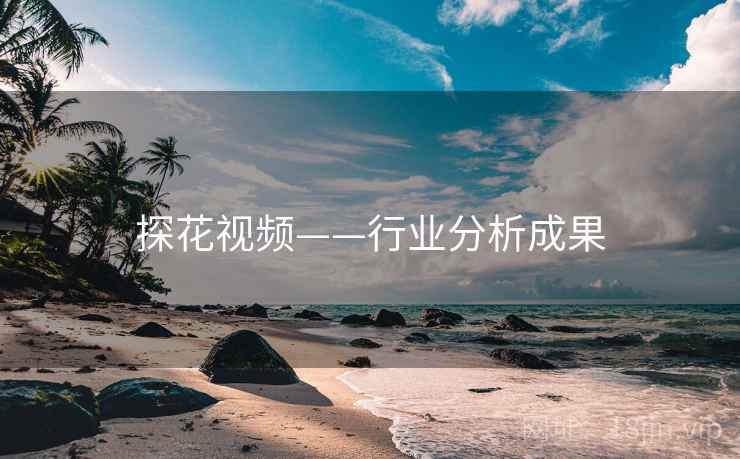 探花视频——行业分析成果